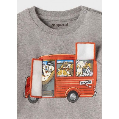"Koszulka d/r ""play"" autobus | Art.02065 K46 Roz. 80"