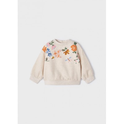 Bluza z haftowanymi kwiatami | Art.02429 K34 Roz. 80