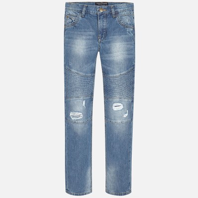 Spodnie jeans biker | Art.07516 K77 166cm