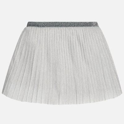 Spódnica plisowana srebna | Art.07904 K83  157cm