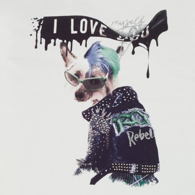 Koszulka d/r punk dog | Art.07014 K10 Roz. 152