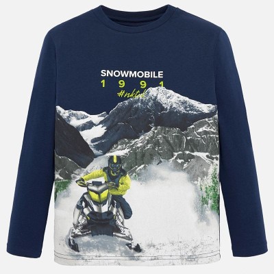 "Koszulka d/r ""snowmobile"" | Art.07038 K76 Roz. 160"