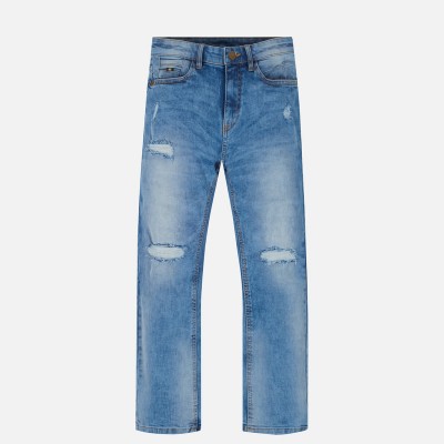 Spodnie jeans przetarcia | Art.07512 K34