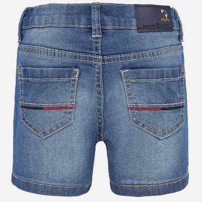 Bermudy jeans nadruk | Art.01288 K5 Roz. 80