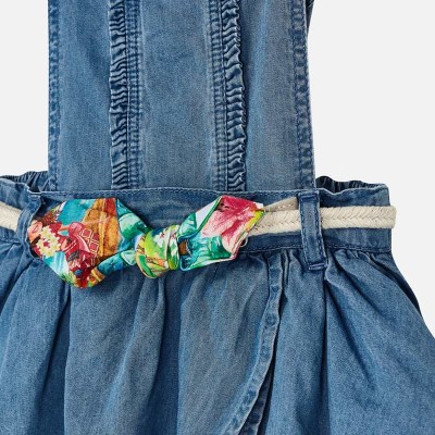 Spódnica na szelkach jeans | Art.03910 K5 Roz. 98