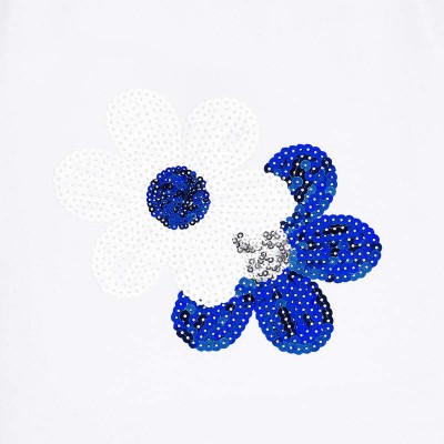 Komplet spódnica kwiat cekiny | Art.03965 K18 Roz. 92
