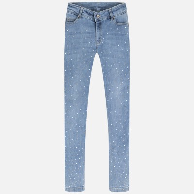 Spodnie długie jeans fantazja | Art.06530 K87 Roz. 152