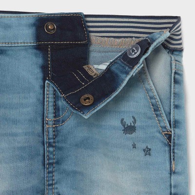 Spodnie jeans soft nadruk | Art.01583 K5 Roz. 80