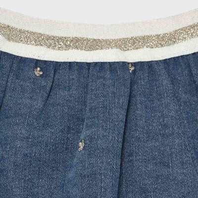 Spódnica jeans z haftem | Art.01953 K5 Roz. 98