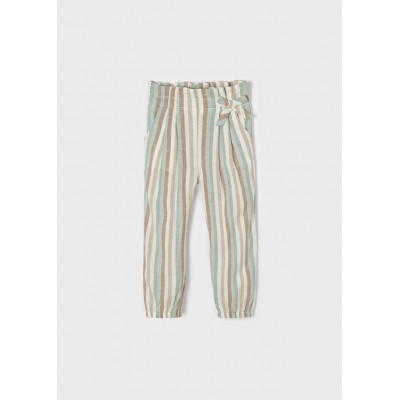Spodnie długie paski lniane | Art.03588 K58 Roz. 110
