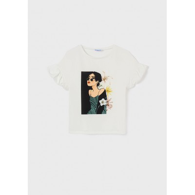 Koszulka k/r dziewczynka | Art.06025 K46 Roz. 157